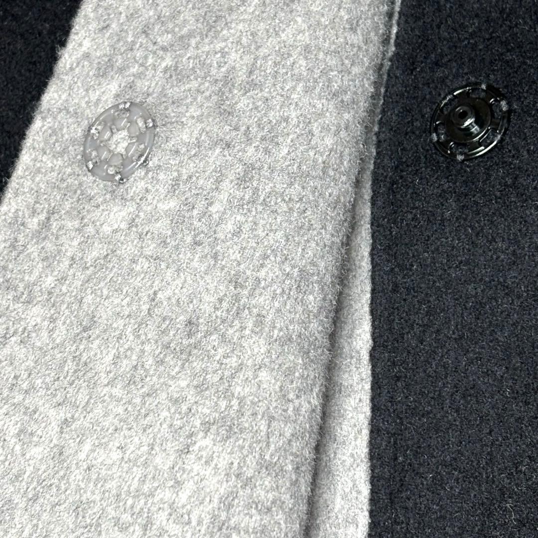 未使用タグ付】カシミヤ混 東京ソワール ノーカラーリバーコート