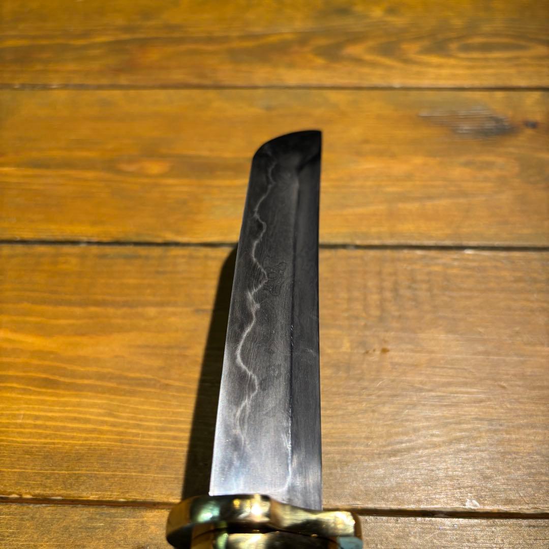 日本刀残欠クラフトナイフNo.81 久次 黒鞘 - メルカリ