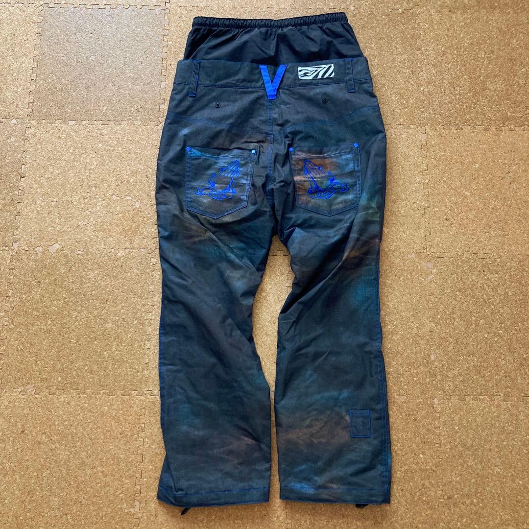 未使用】ガッシュ GUSH パンツ スノボウェア スノボー スキーXSメンズ黒