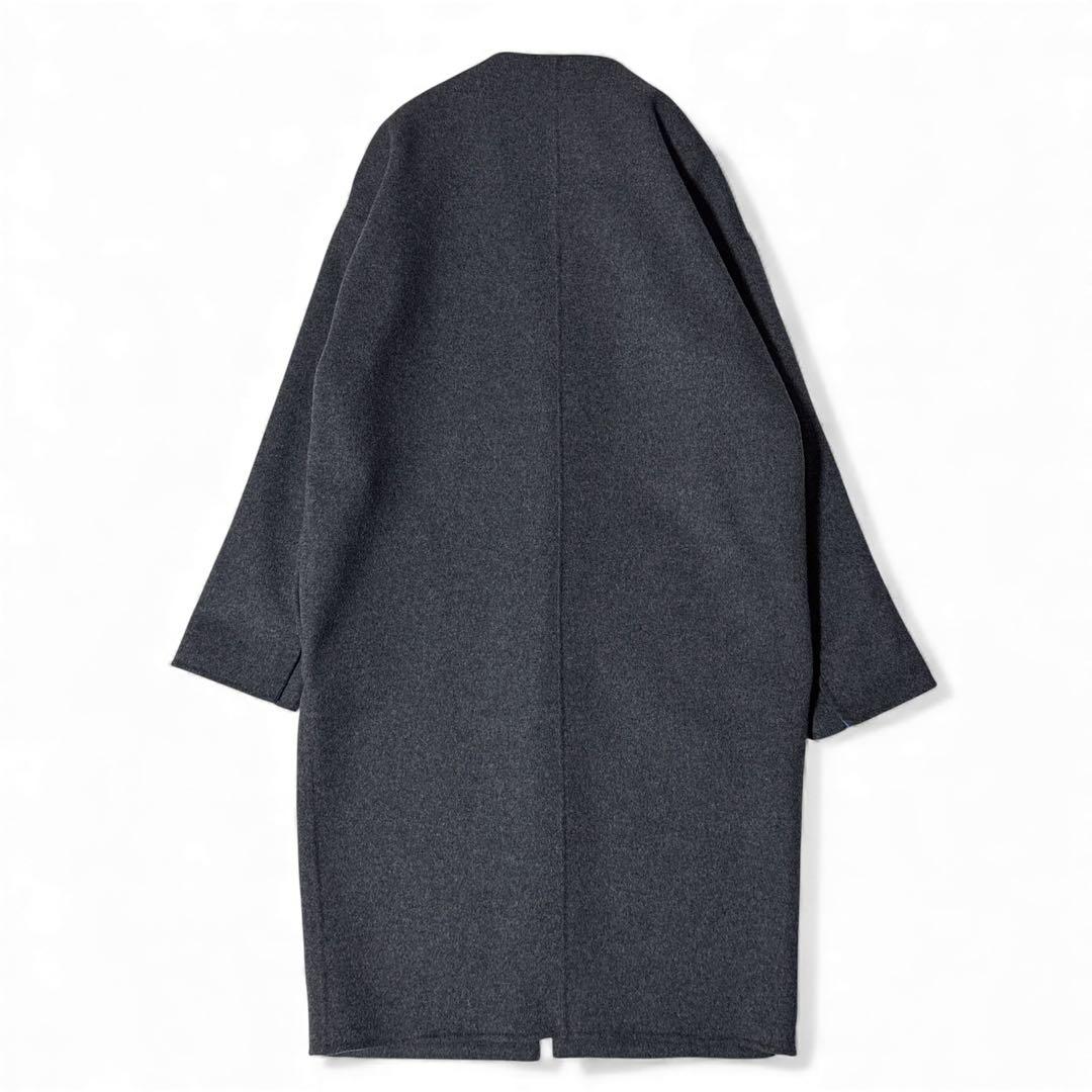 極美品✨️定価5.9万 エンフォルド ウールリバーノーカラーコート