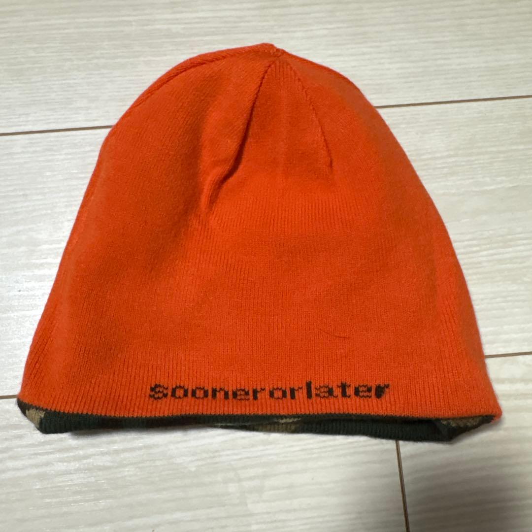 SOL soonerorlater リバーシブルビーニー ニット帽 迷彩 - メルカリ