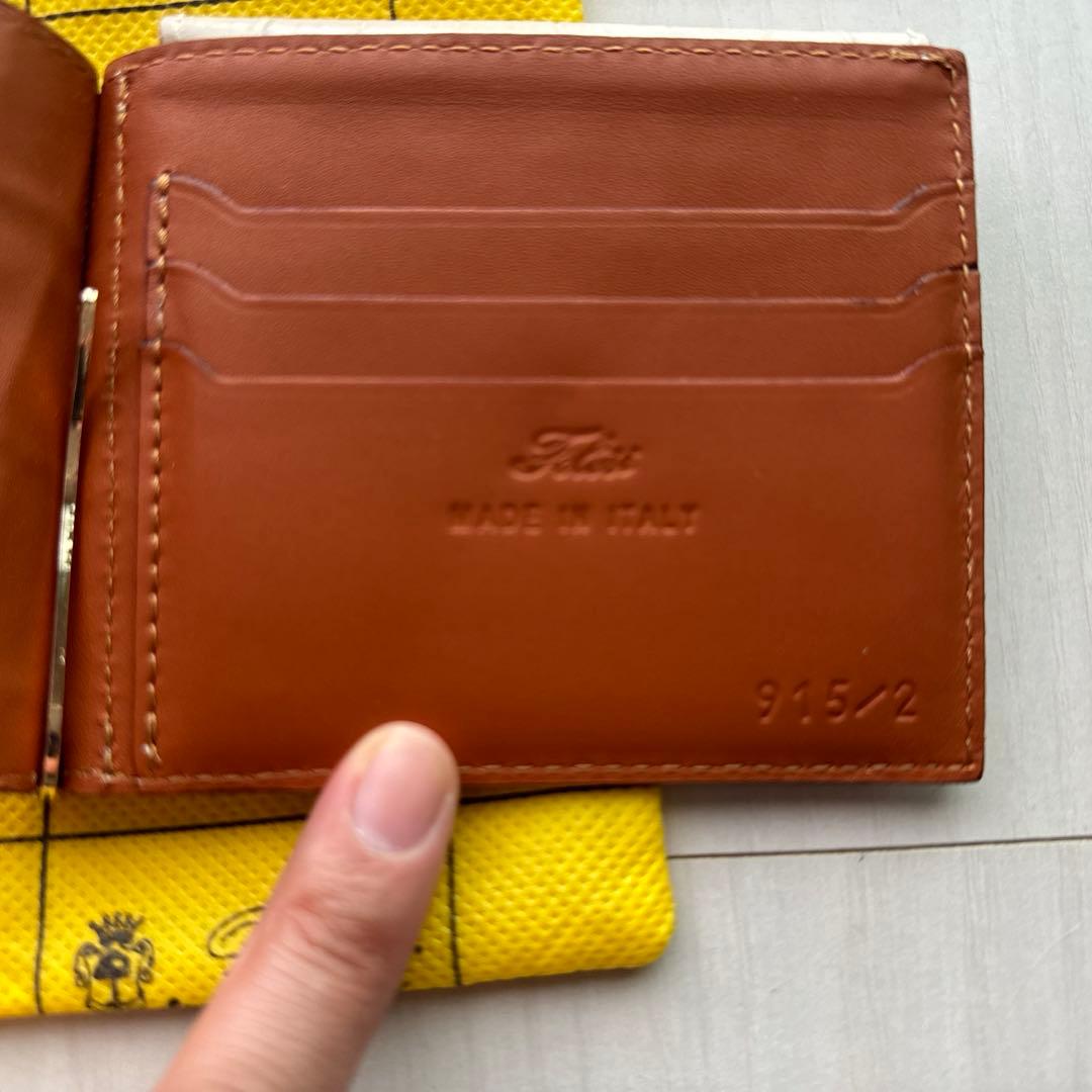 ❤FELISI フェリージ 二つ折り財布 マネークリップ 915/2 クリーム