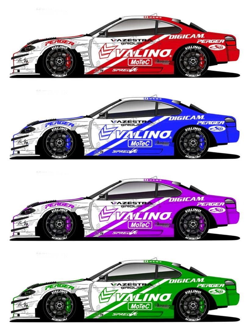 2023 D1GP 植尾 勝浩 S15シルビア ステッカー&マスキング セット