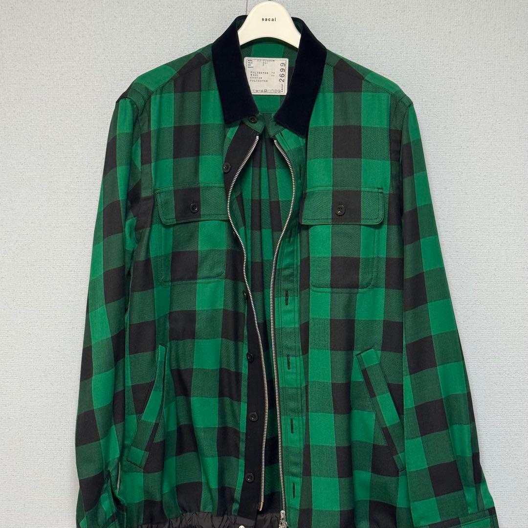 【美品】sacai/サカイ シャツジャケット サイズ3 sacai（サカイ） sacai 23SS Thomas Mason Cotton Poplin Jacket