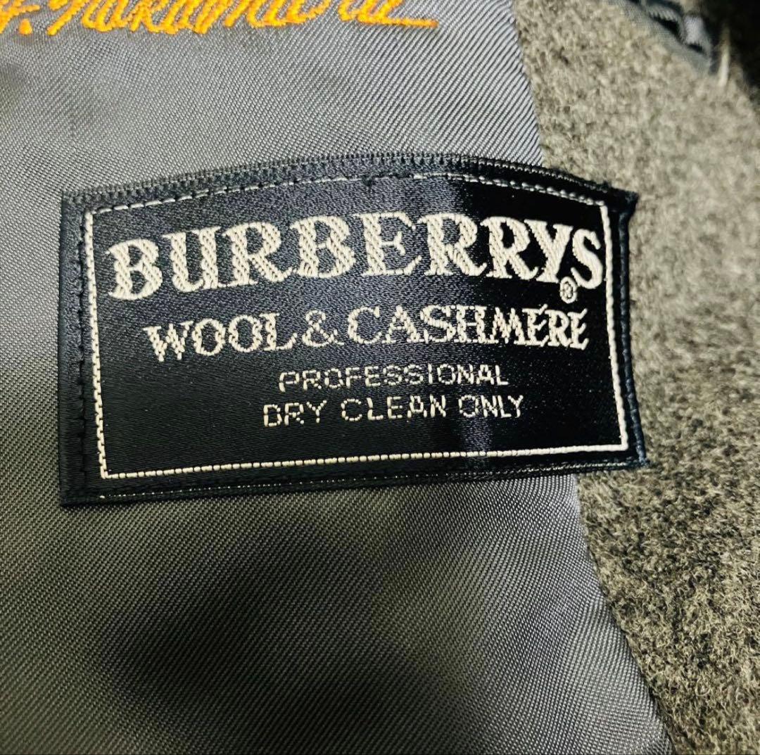 極美品✨希少 XL バーバリー ステンカラーコート カシミヤ混 ロング