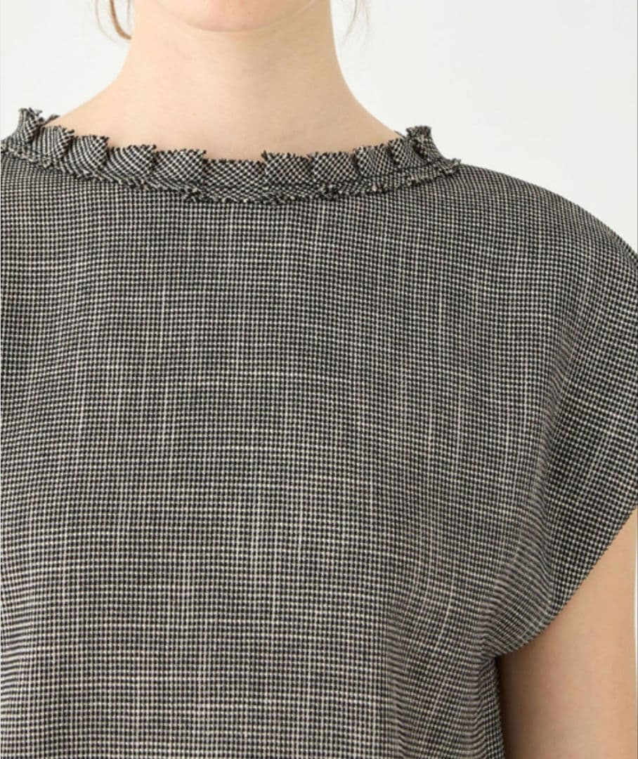 美品 ✨Ballsey ポリエステルレーヨン カラミ フレンチスリーブ