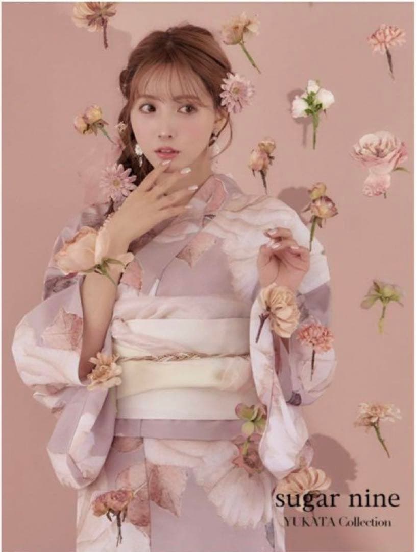 Sugar 浴衣 三上悠亜 着用 大人スウィートフラワー 薔薇 ローズ 着物