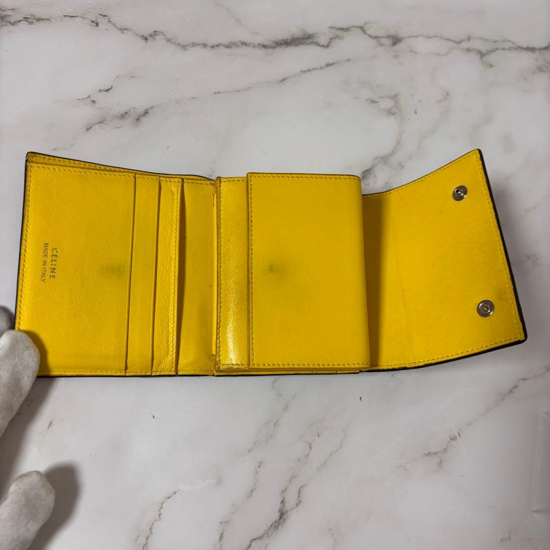 美品✨CELINE スモールトリフォールド フィービー ミニ財布 バイカラー