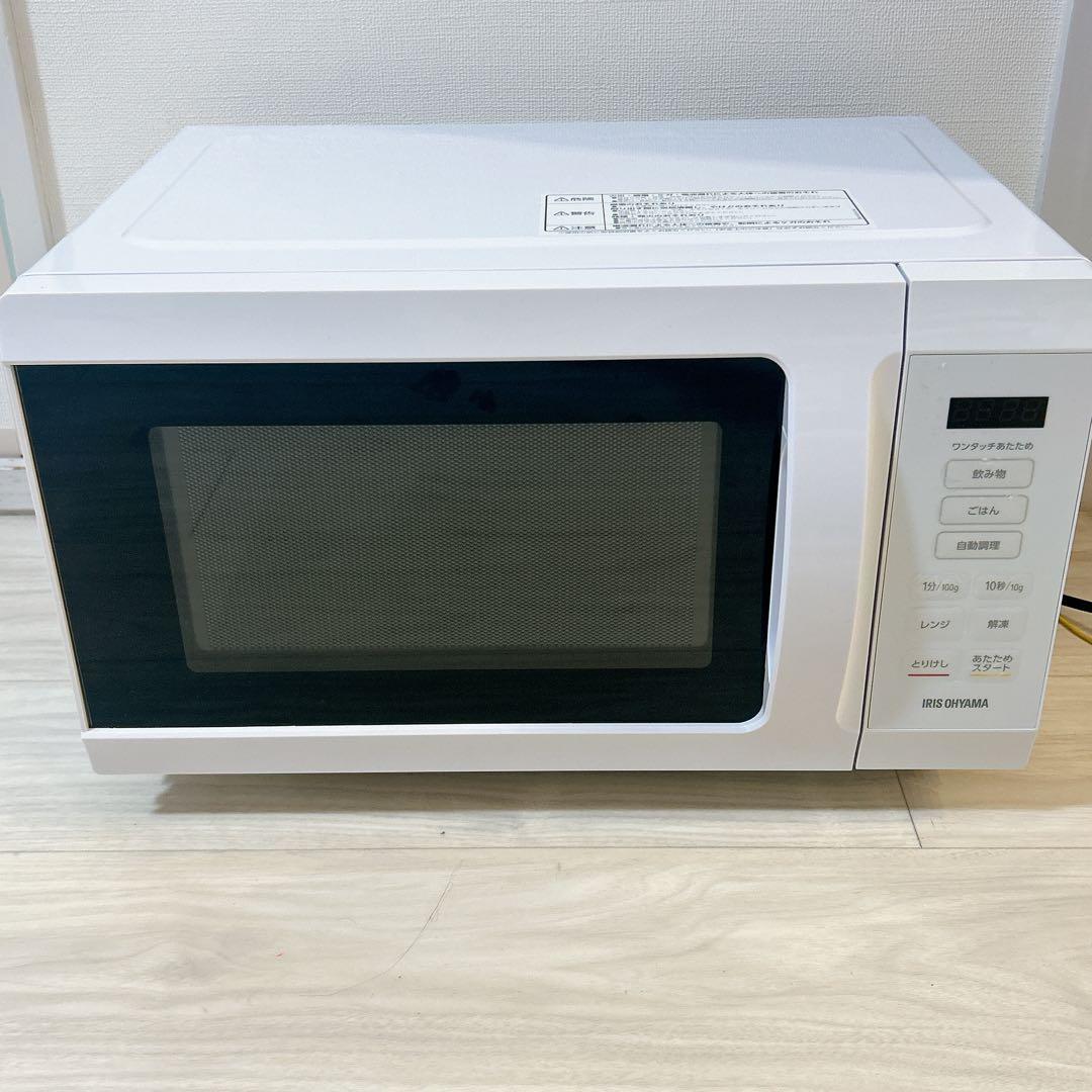 IRIS OHYAMA 2024年製電子レンジ KMB-F186-W - メルカリ