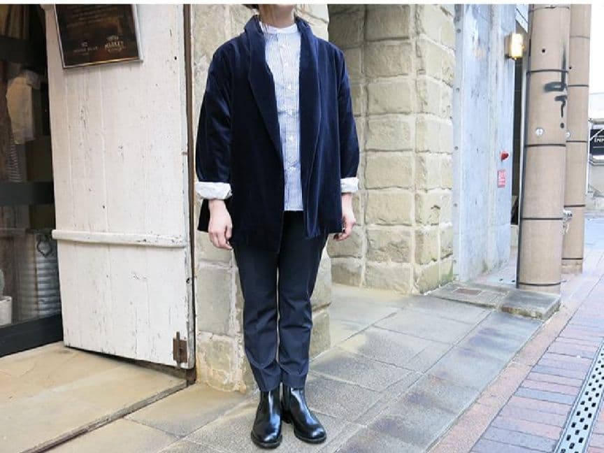 ピン有☆オネット Honnete ショールカラー カーデ ベルベット