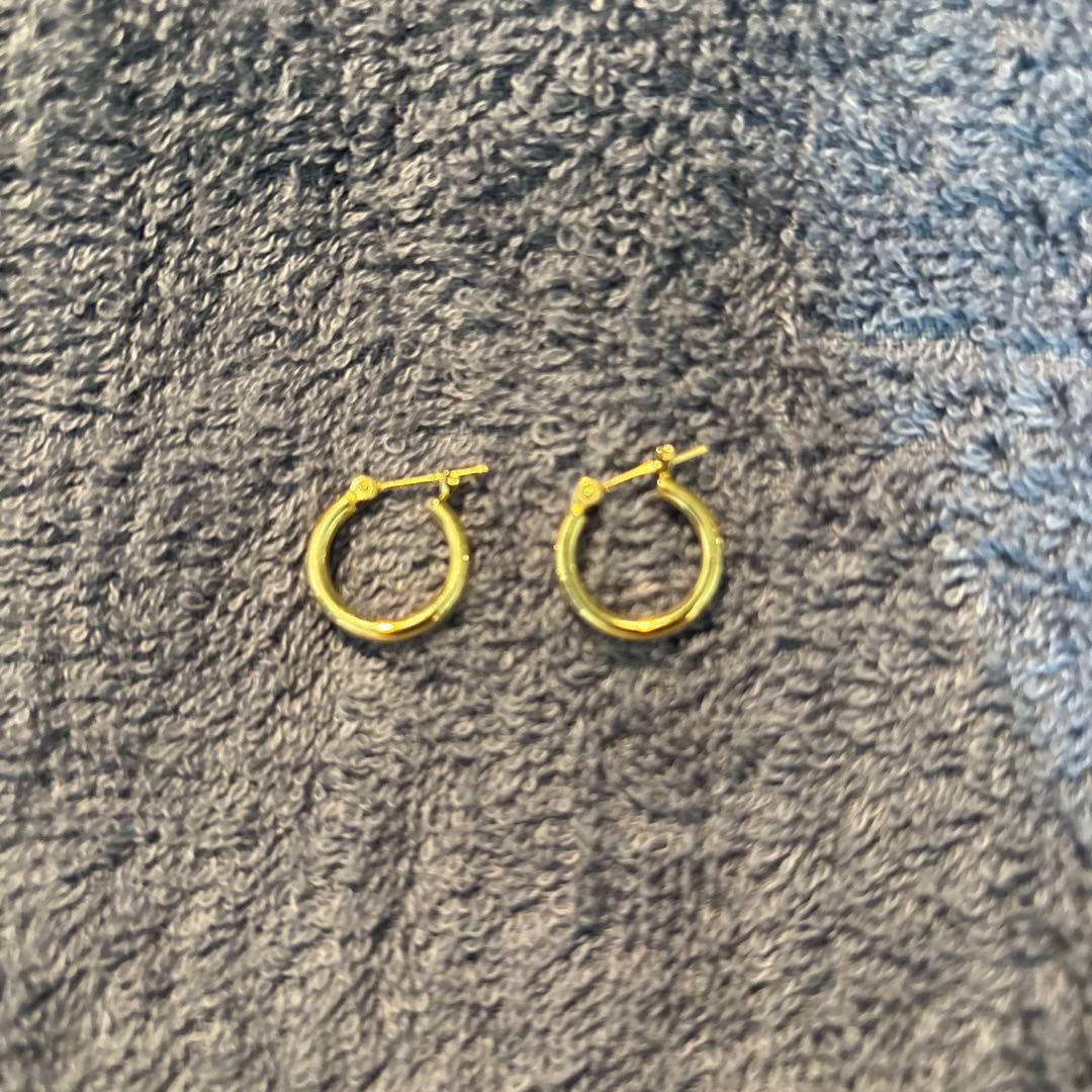 k18 ゴールド フープピアス K18イエローゴールド フープピアス 20mm | 高品質 金・プラチナ