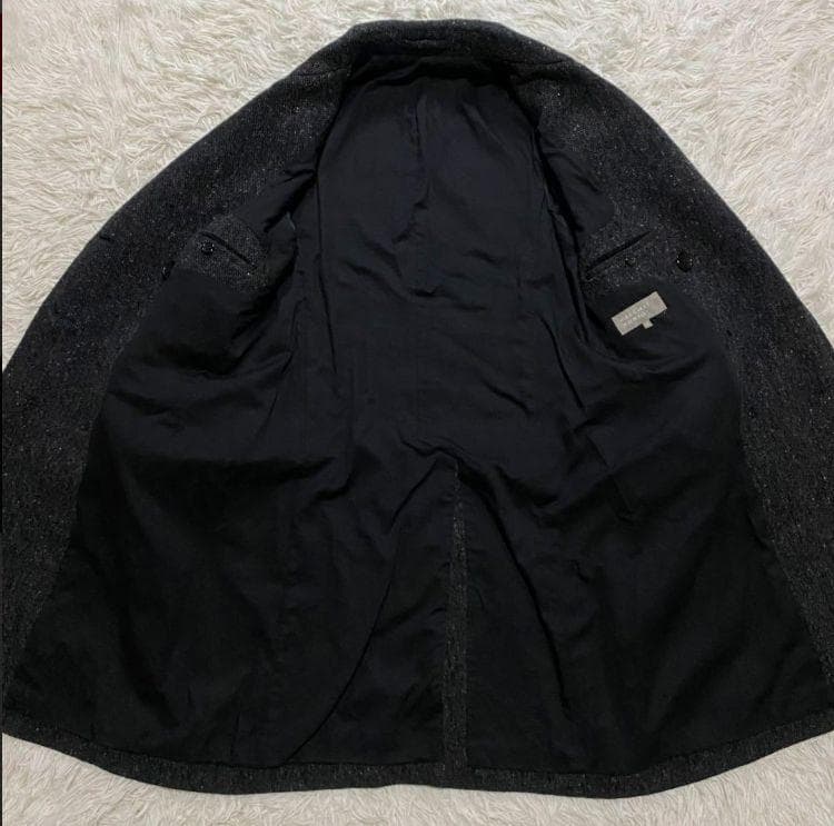 美品】マーガレットハウエル ダブルチェスターコート ツイード ロング