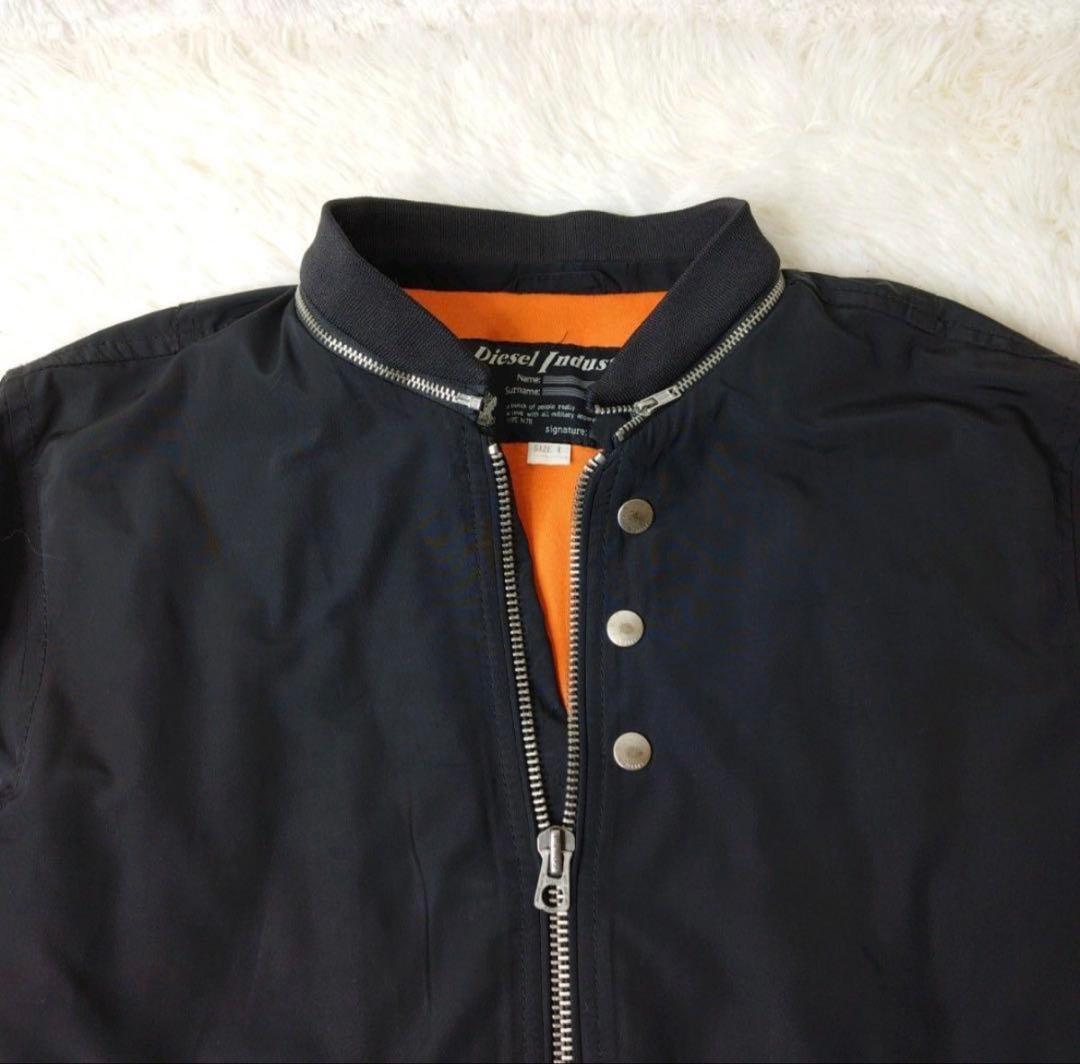 DIESEL MA-1 ボンバージャケット L 黒 00s Y2K TALON - メルカリ