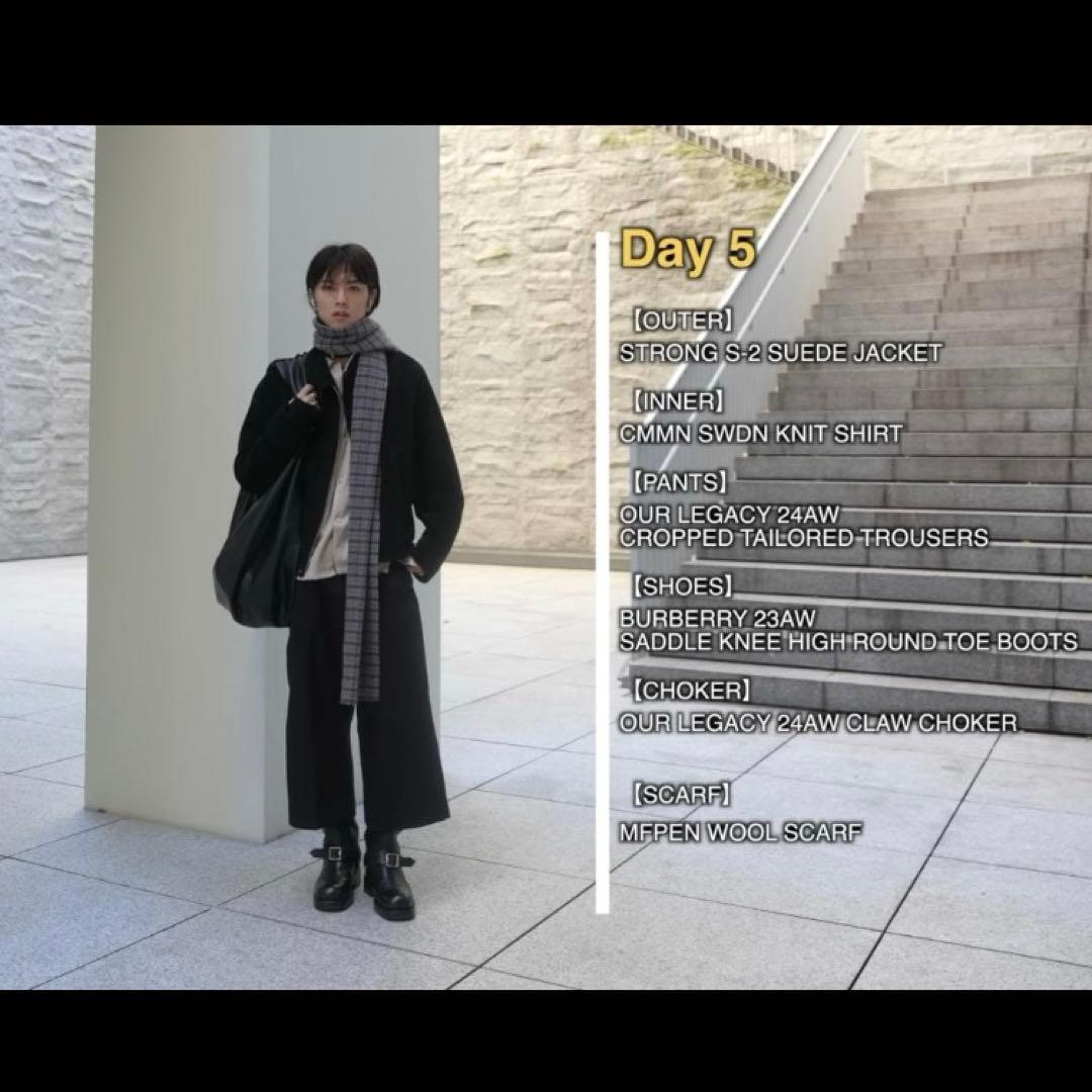 新品】MFPEN WOOL SCARF ブルー OUR's 深水光太さん着用 - メルカリ