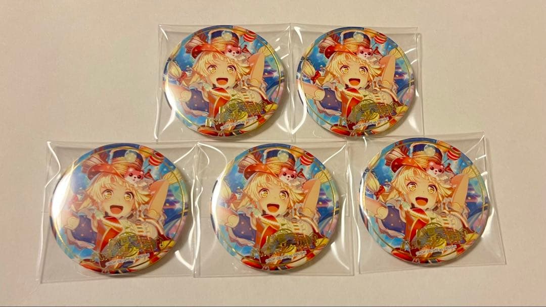 バンドリ 弦巻こころ 3.5 缶バッジ 5個セット 箔押し - メルカリ