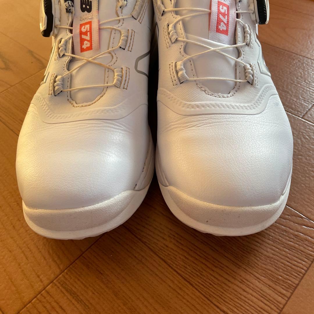 23.5cm New Balance 574 ゴルフシューズ BOAシステム