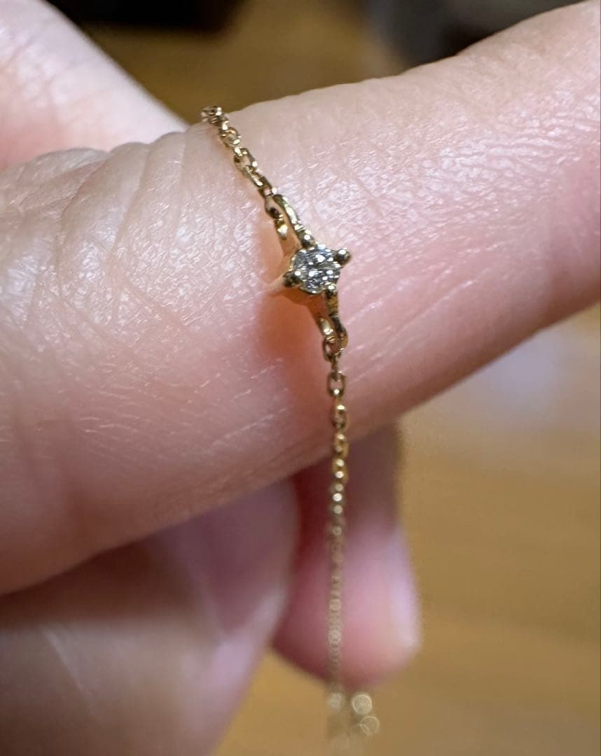 ete k18 ダイヤモンド　ブレスレット　0.014ct