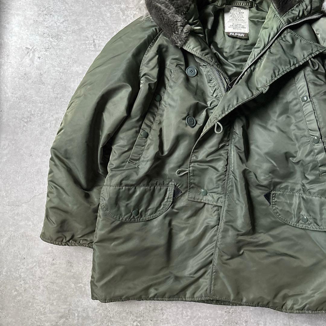 USA製 旧タグ 三本タグ アルファ N-3B ジャケット IDEAL カーキ - メルカリ