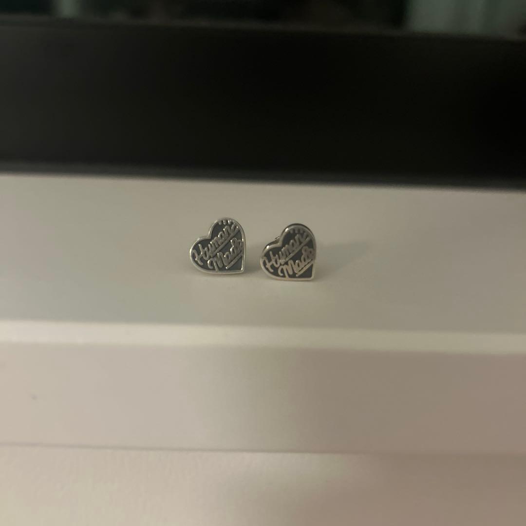 HUMAN MADE ハート型ピアス HUMAN MADE（ヒューマンメード） ヒューマンメイド Heart Silver