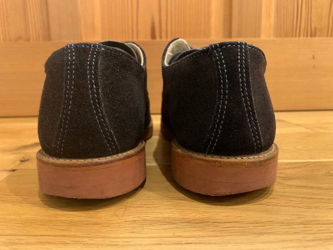 ウォークオーバーWALK-OVER DERBY NAVY SUEDE 25.5㎝