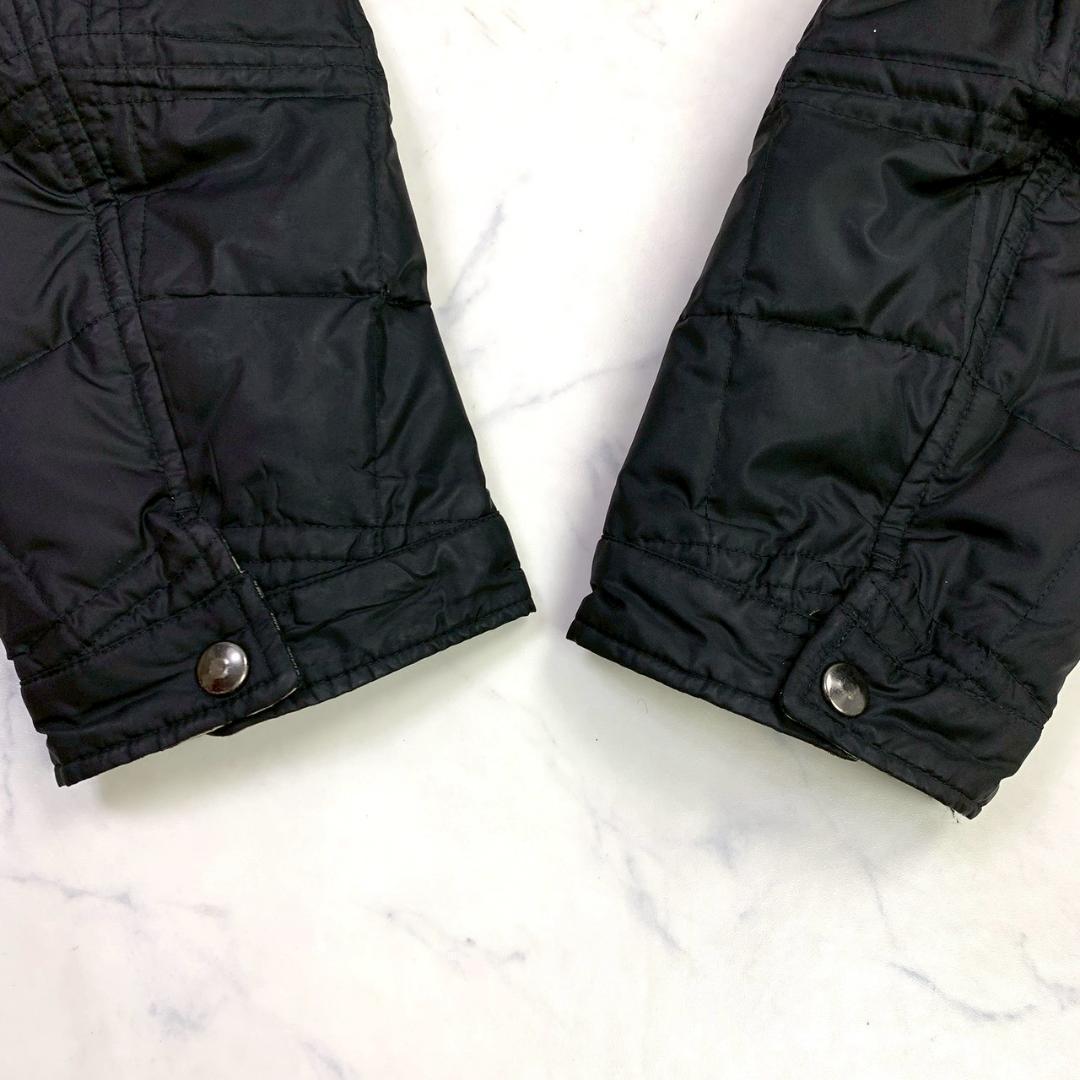 バーバリーブラックレーベル ダウンジャケット 2way ファー M D887