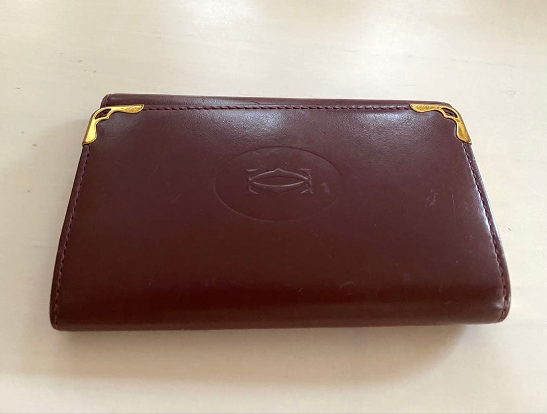 カルティエ 6連 キーケース 付属品完品 ボルドー ワインレッド レザー