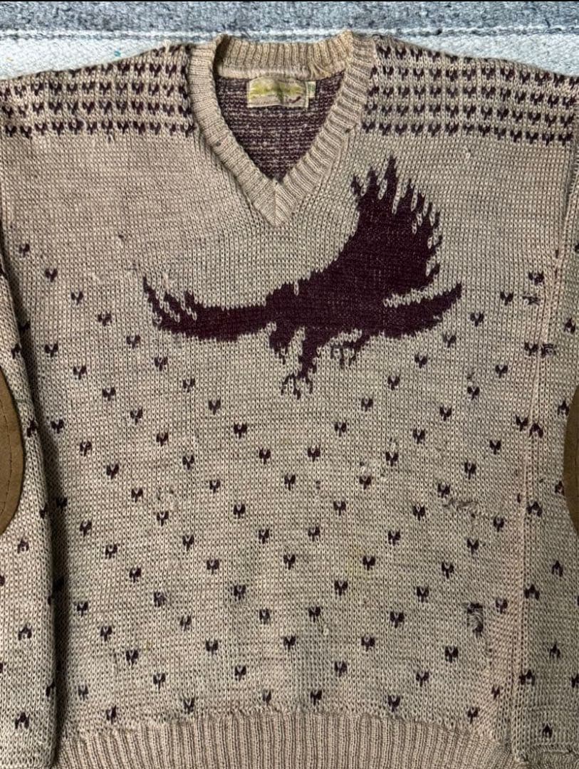 40s Jantzen ジャガードセーター ニット ジャンセン イーグル - メルカリ