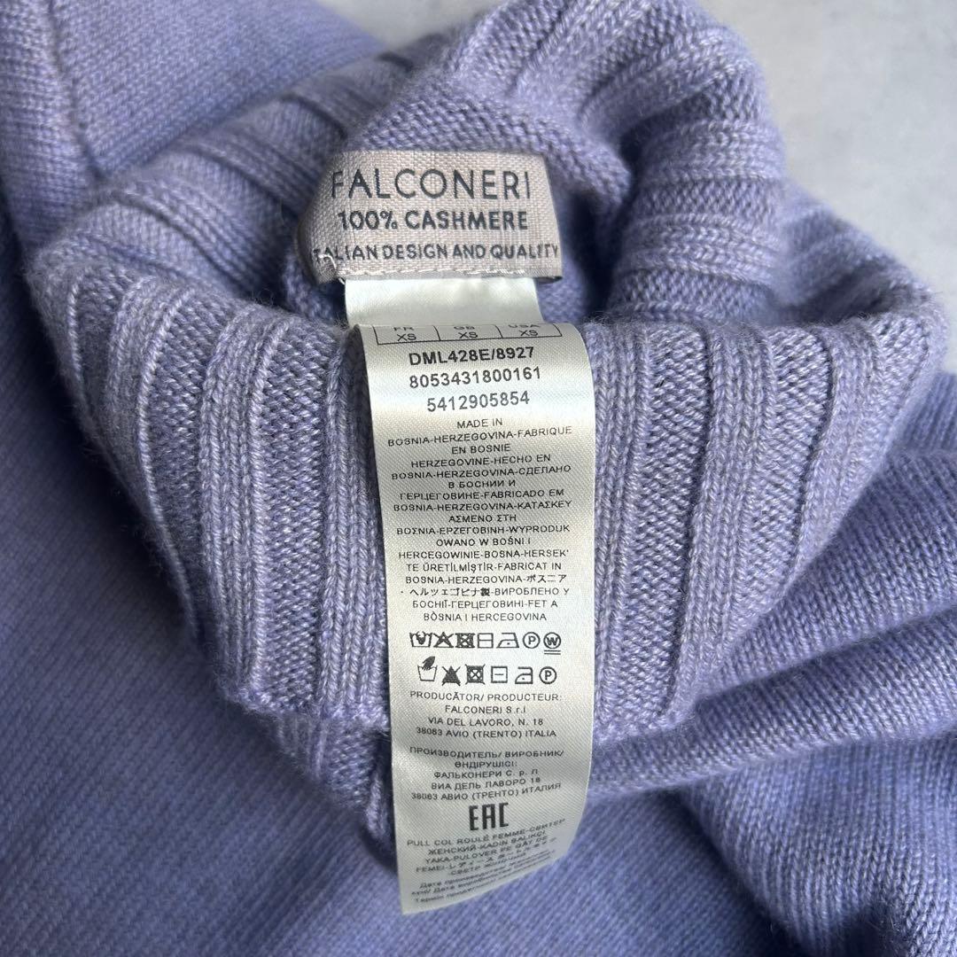 美品✨ファルコネーリ ウルトラファイン カシミヤ100% タートルネック