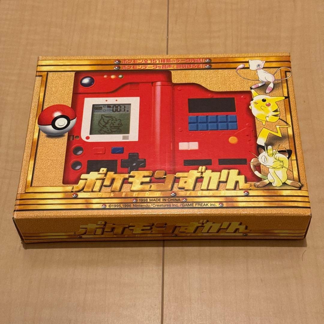 中古 ポケモンずかん 初代 バンダイ 動作確認済 ポケットモンスター 赤