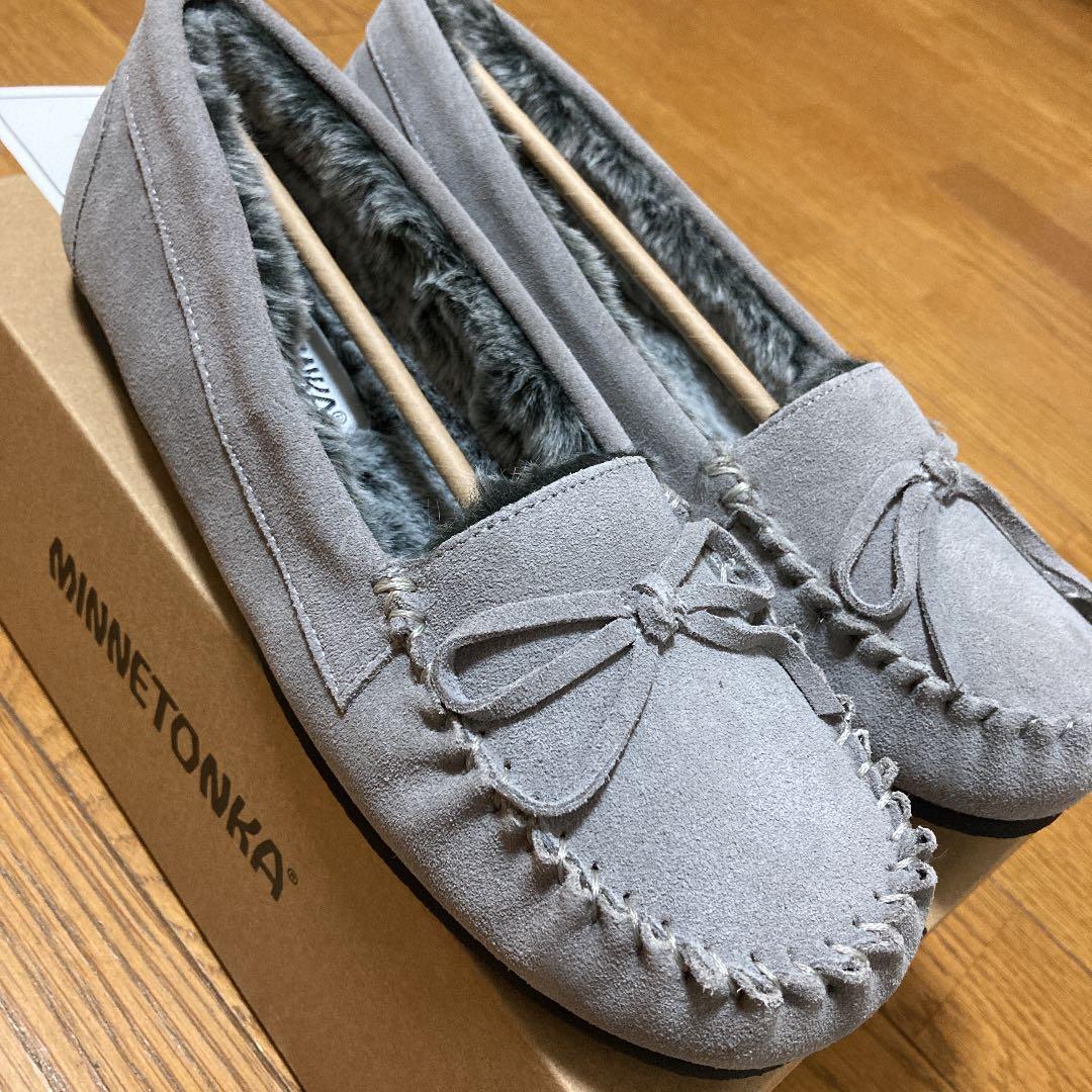 新品/未使用】ミネトンカ モカシン グレー 24cm サイズ7 - メルカリ