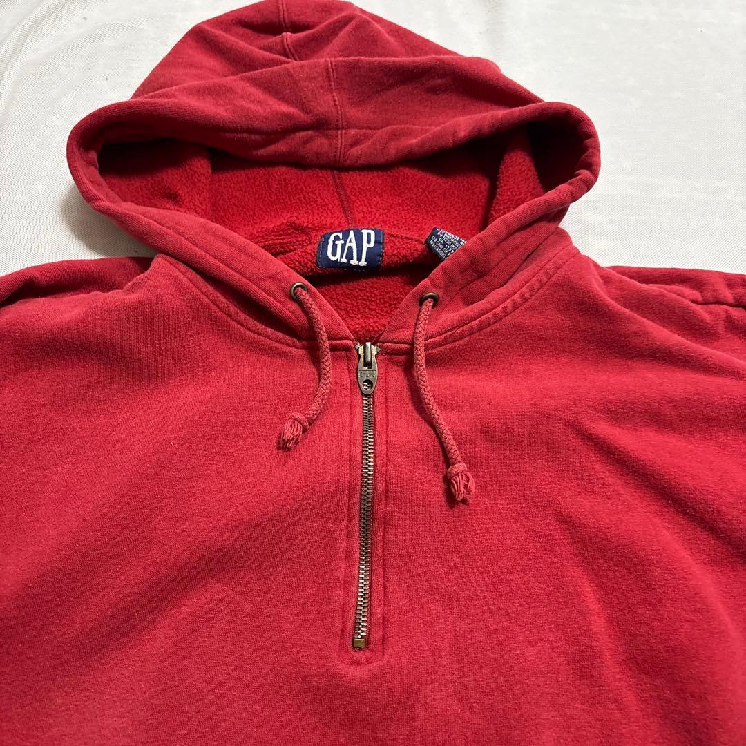 90s old gap ハーフジップパーカー - メルカリ