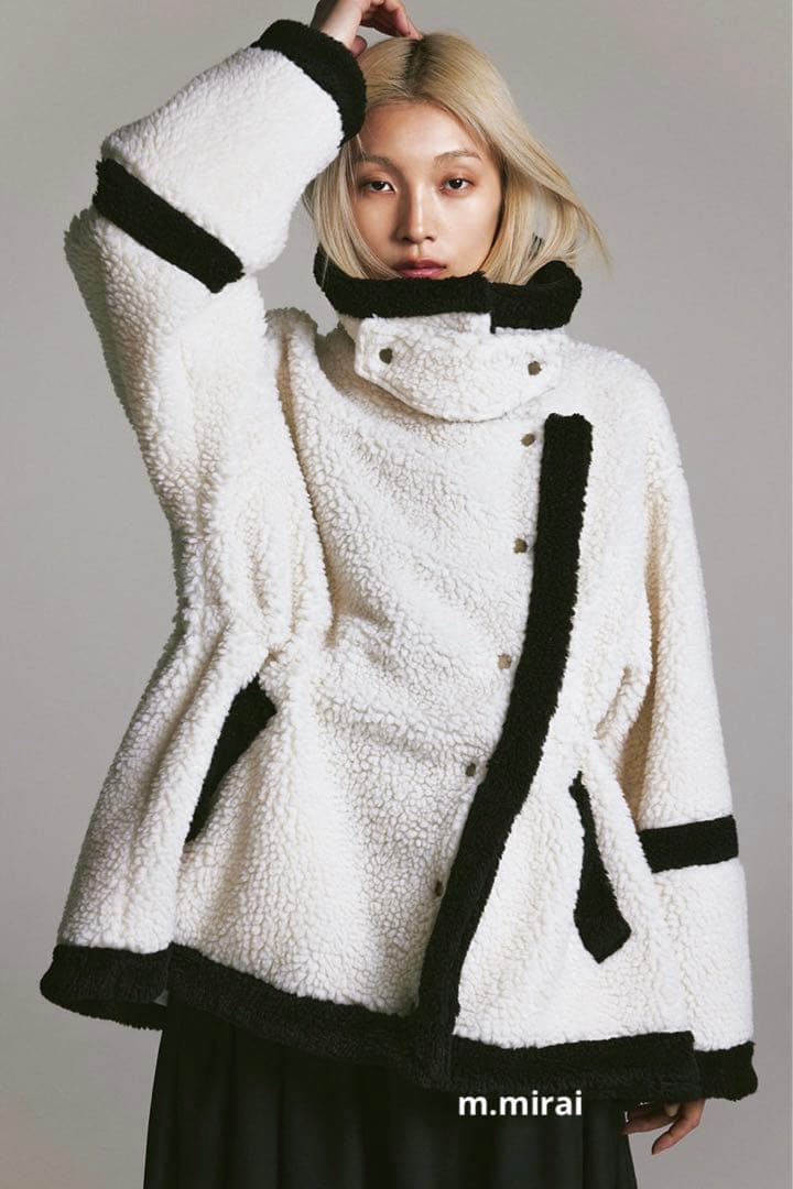 EZUMI今期完売トリミングボアコート定価96,800円 ボアジャケット