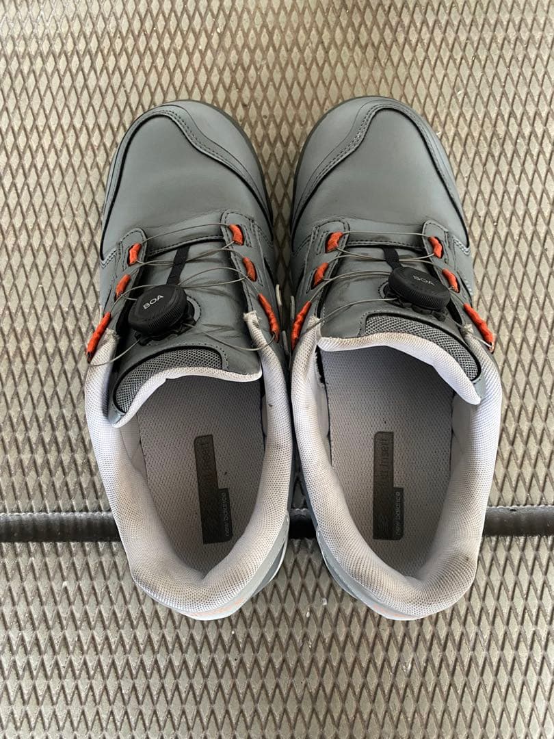 【ニューバランス】（26.5EEE）安全作業靴　グレー　人工皮革　BS-818