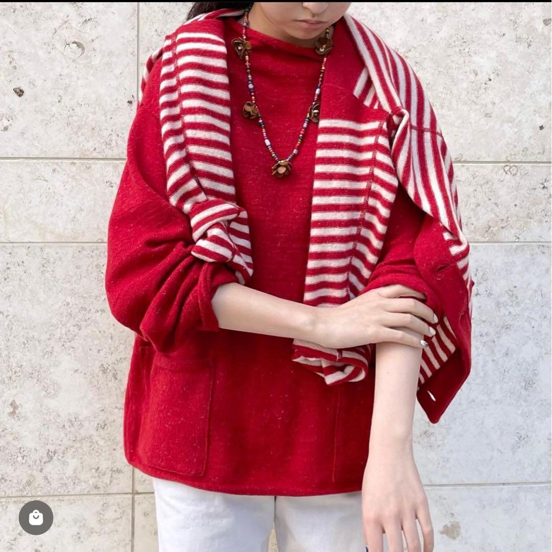 45R☆45星カシミヤの908バスクシーディガン