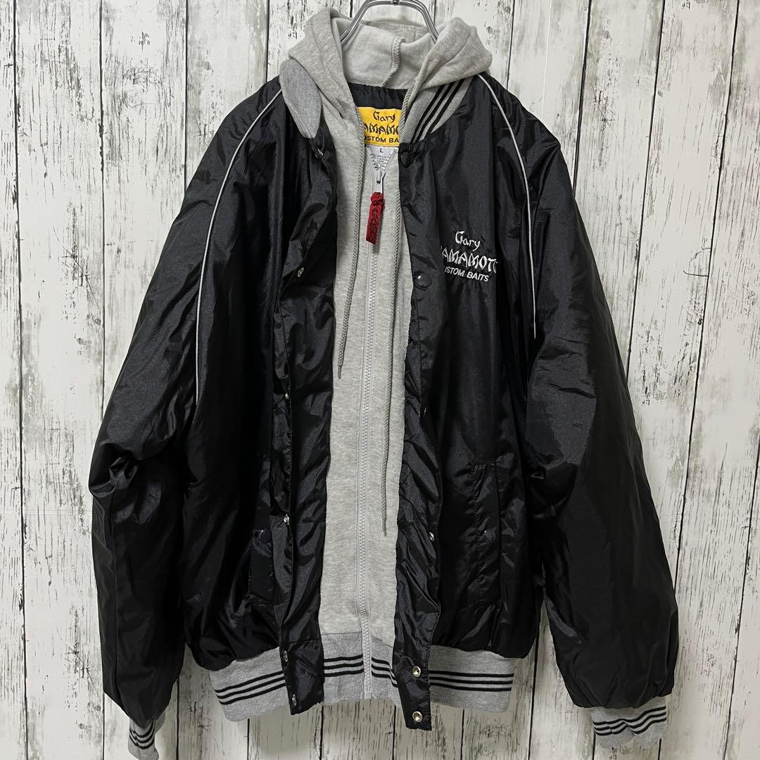 ゲーリーヤマモト 90s スタジャン ブラック ヴィンテージ Lサイズ