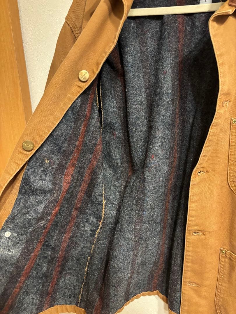Carhartt カーハート チョアコート カバーオール L 企業ロゴ USA