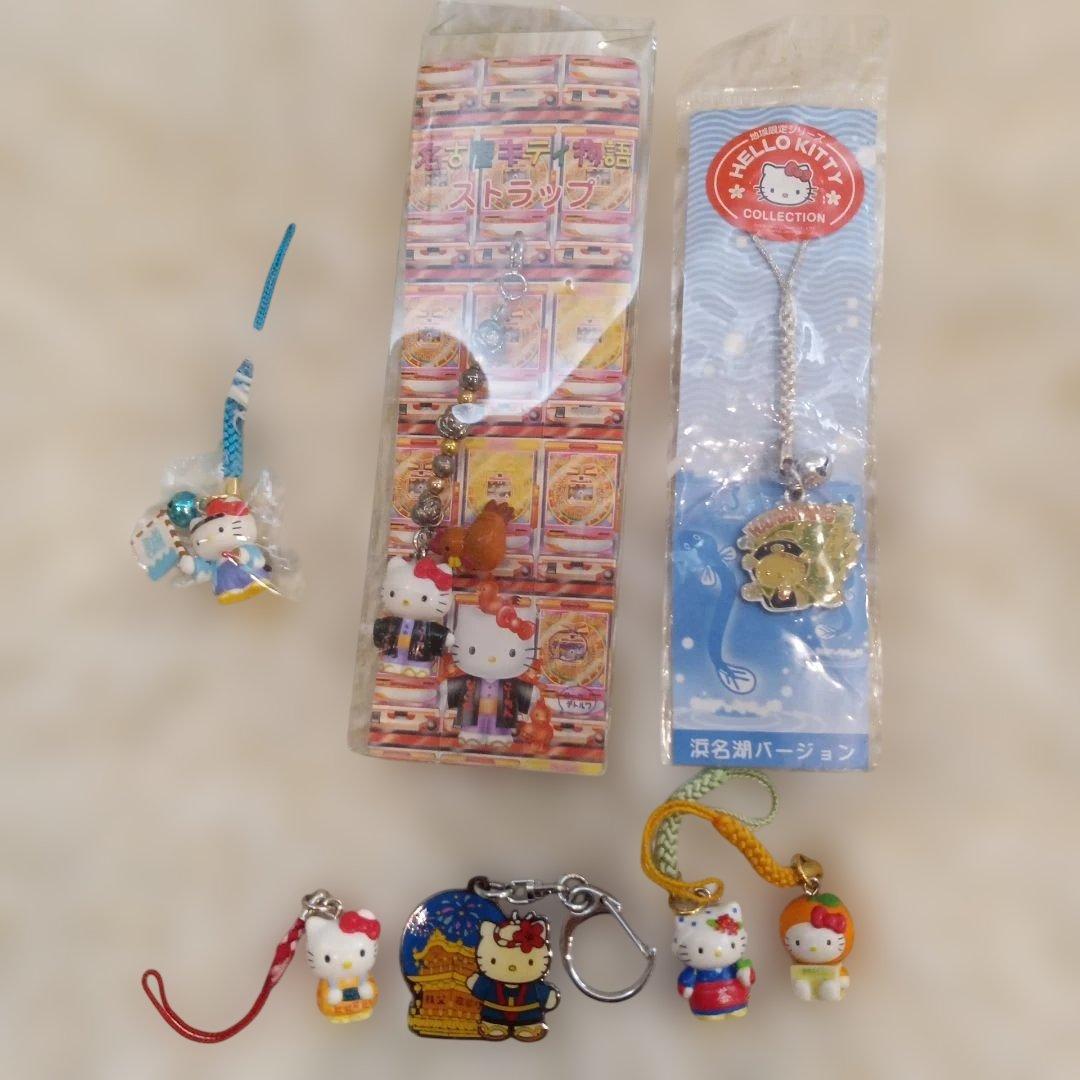 サンリオキティちゃんご当地ストラップ 6個セット - メルカリ