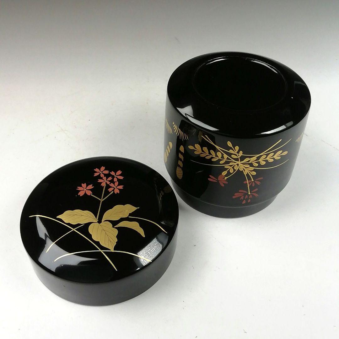 W320 棗 『四季棗』『蒔絵師 中村湖彩 作』 共箱 茶道具 - メルカリ