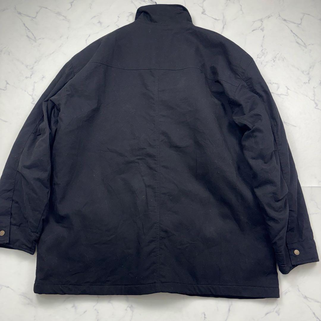 希少サイズ】ロゴタグ カバーオール ワークジャケット ブラック 3XL