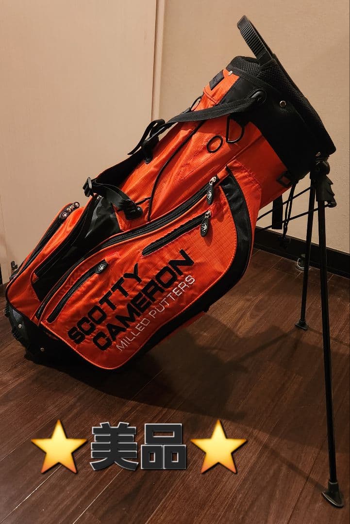 SCOTTY CAMERON スタンドバッグ オレンジ Scotty Cameron スコッティ・キャメロン MILLED PUTTERS スタンド