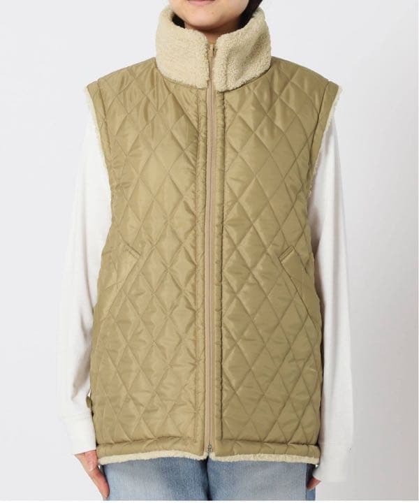 Plage reversible boa ベスト NEW 36 - トップス超 安い