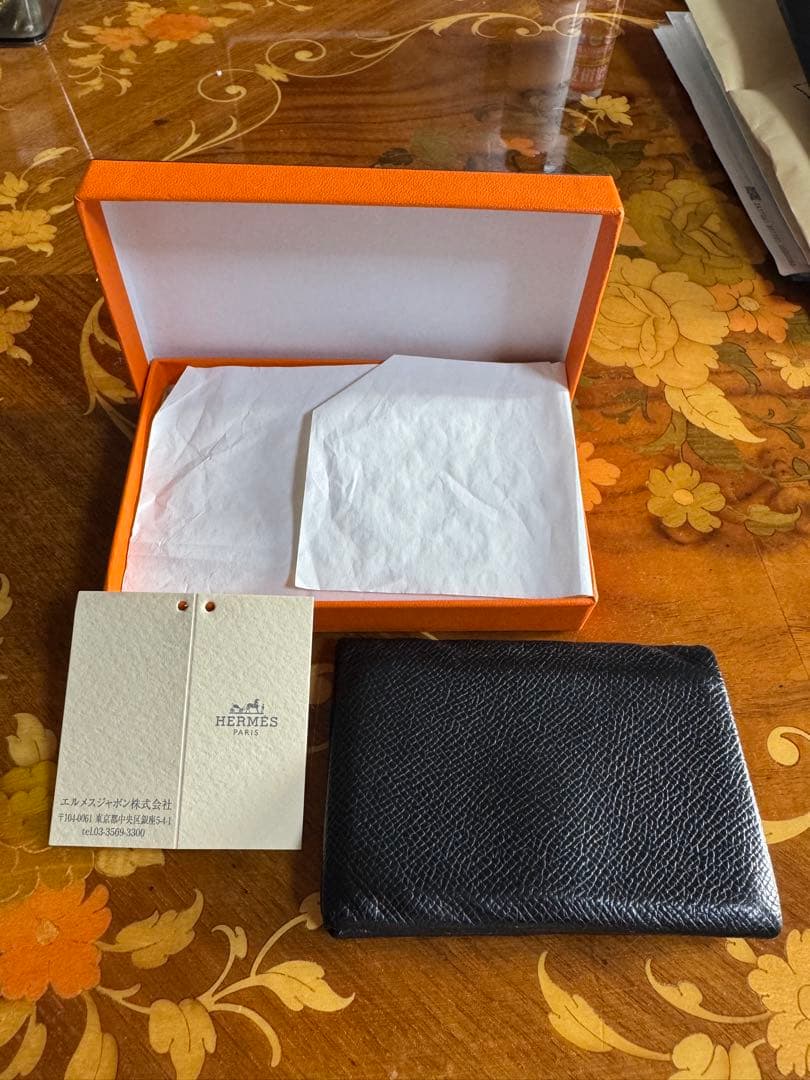 最安値　HERMES 黒 レザー 名刺入れ　カルヴィ　エプソン 楽天市場】HERMES エルメス カードケース CALVI カルヴィ H044164CK