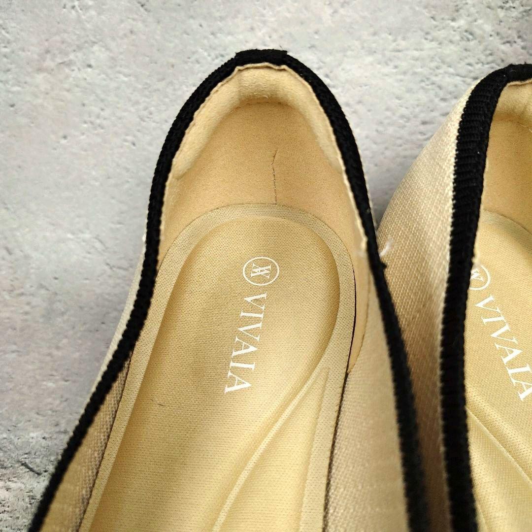 人気デザイン】極美品VIVAIA【40】バイカラー チャンキーヒール パンプス