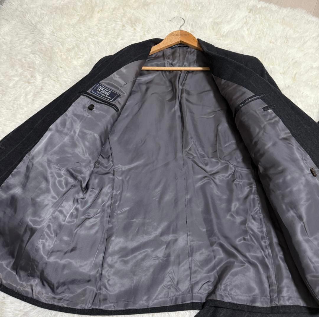 ラルフローレン ウール ダブル セットアップ ストライプ ヴィンテージ