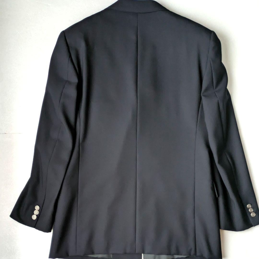 新品 未使用 STUART KENT 紺 コンブレ ダブル ブレザー ウール 銀