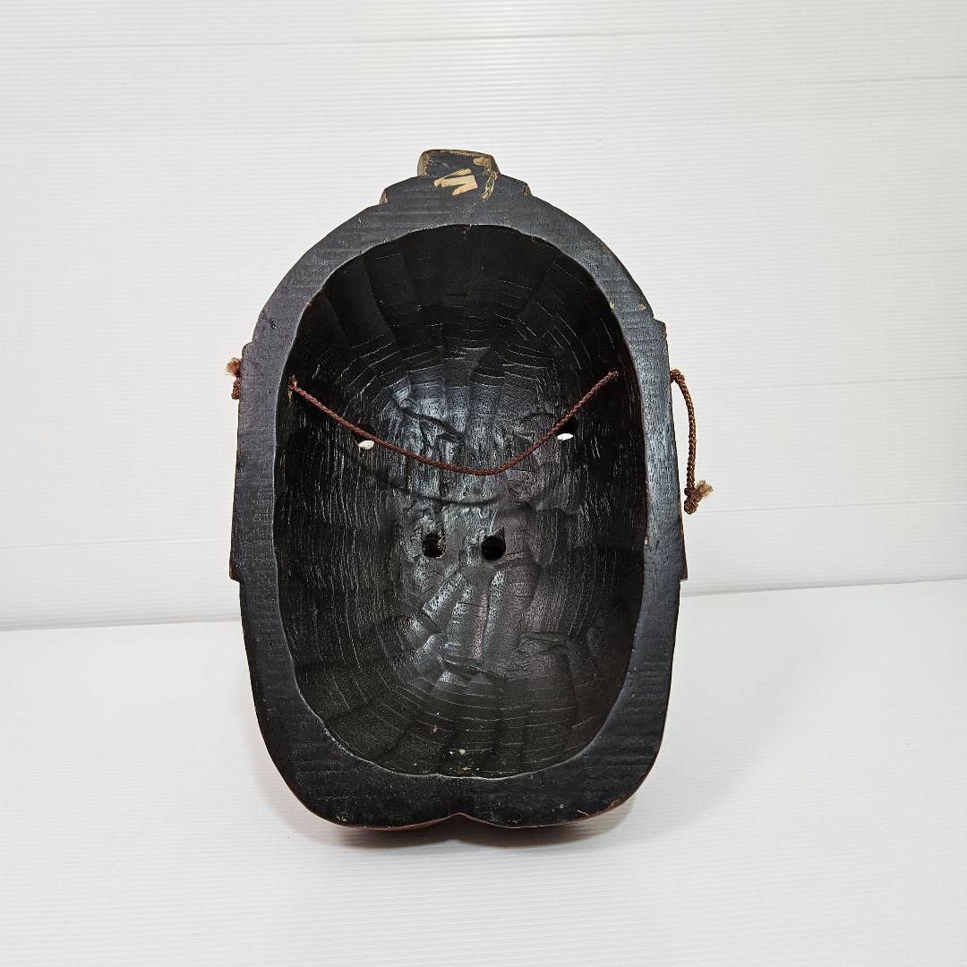 特大 天狗お面 天狗 面 お面 木製 木彫り 古民家 魔除け 縁起物 - メルカリ