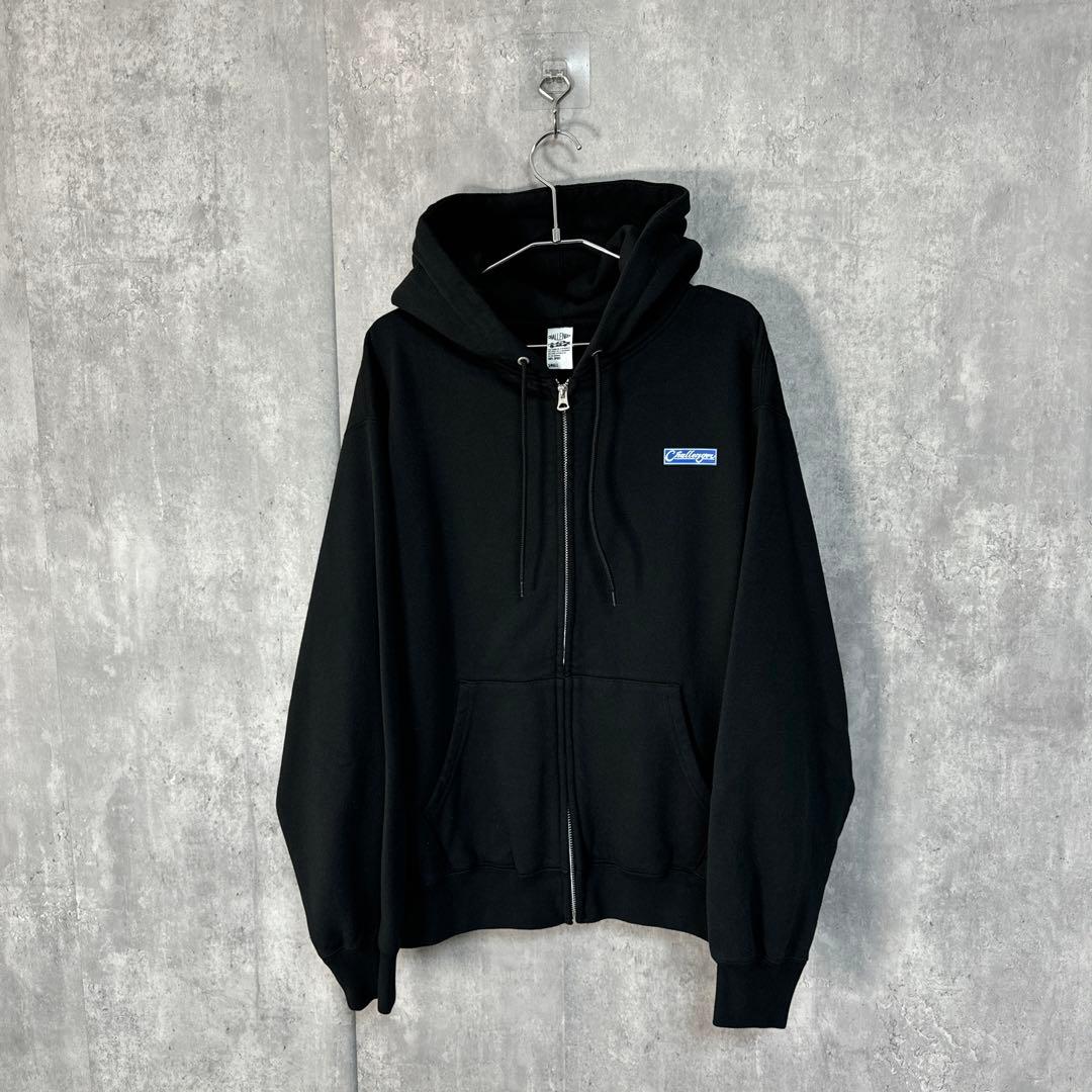CHALLENGER 24AW BAR LOGO ZIP HOODIE S