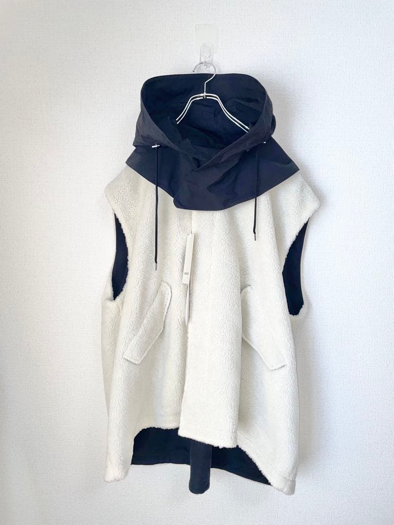 新品】VACHEMENT ヴァシュモン リサイクルシェルタフタ ボアベスト