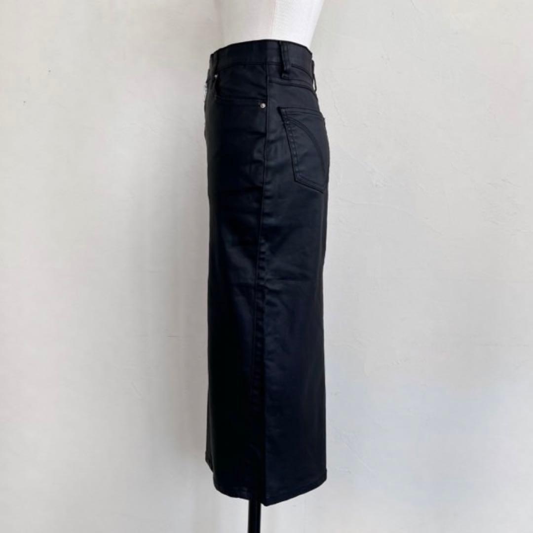 SYSORUS × akko3839　コーティングデニムタイトスカート