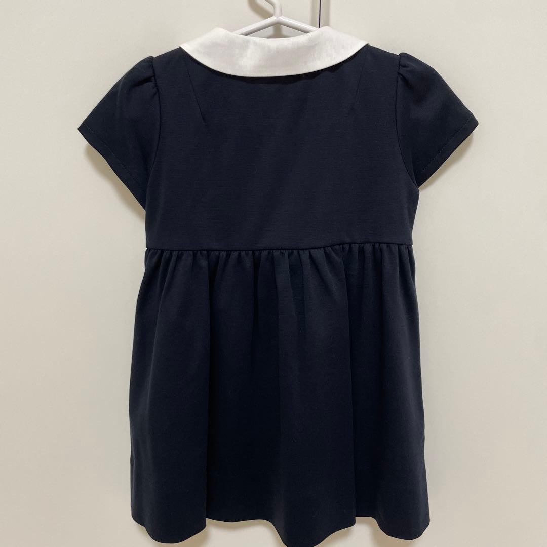 familiar ネイビー 半袖ワンピース 90 familiar ネイビー半袖